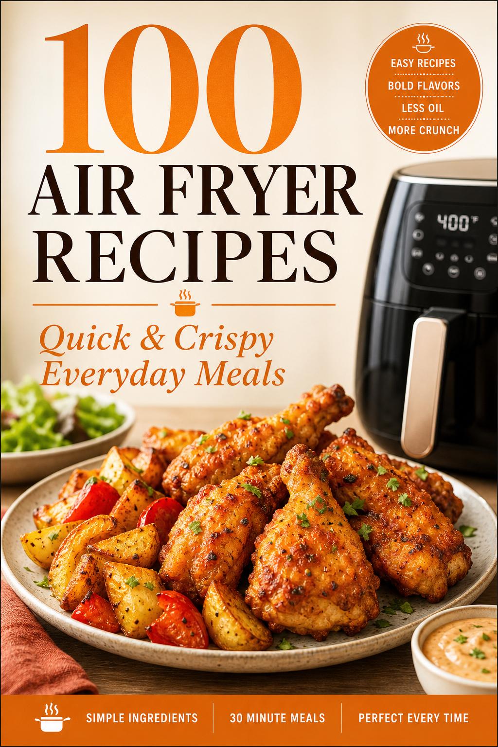 100 Air Fryer Recipes eBook cover
